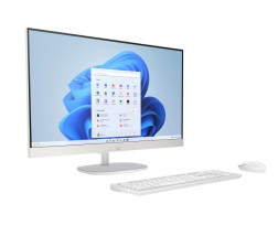 foto de HP All-in-One 27-cr0090ns Intel? Core? i5 i5-1335U 68,6 cm (27) 1920 x 1080 Pixeles 16 GB DDR4-SDRAM 512 GB SSD FreeDOS Wi-Fi 6 (802.11ax) Blanco