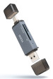 foto de LECTOR TARJETAS TOOQ USB 3.0 (USB-C+USB-A) SD/TF GRIS