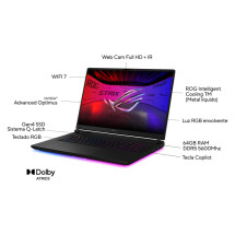 foto de PORTATIL ASUS ROG STRIX G835LX-SA046W U9 275HX 64GB 4TB RTX5090 18WQXGA W11H