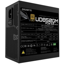 foto de FUENTE ALIMENTACION GIGABYTE GP-UD850GM PG5 V2 850W 80+ GOLD