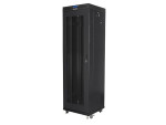 foto de ARMARIO LANBERG RACK 19 42U 600X600 FLAT PACK V2 PUERTA MESH CON LCD NEGRO