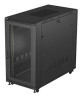 foto de ARMARIO LANBERG RACK 19 22U 600X1200 FLAT PACK PUERTA PERFORADA NEGRO