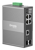 foto de SWITCH INDUSTRIAL GIGABIT OMADA DE 6 PUERTOS EASY MANAGED IES206G