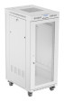 foto de ARMARIO LANBERG RACK 19 27U 600X800 FLAT PACK PUERTA PERFORADA CON LCD GRIS