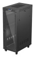 foto de ARMARIO LANBERG RACK 19 32U 600X1000 FLAT PACK PUERTA CRISTAS CON LCD NEGRO