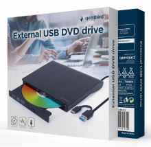 foto de UNIDAD DE DVD USB EXTERNA GEMBIRD NEGRA