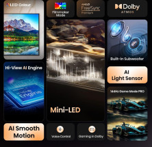 foto de TV HISENSE QLED 55E8Q 55? 4K BLUETOOTH HDMI 2.1 ALEXA ATMOS GAME MODE