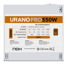 foto de FUENTE ALIMENTACION ATX NOX URANO PRO 550W BRONZE BLANCO
