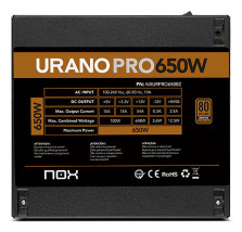 foto de FUENTE ALIMENTACION ATX NOX URANO PRO 650W BRONZE