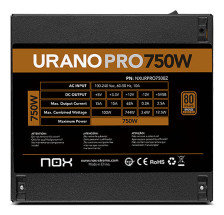 foto de FUENTE ALIMENTACION ATX NOX URANO PRO 750W BRONZE