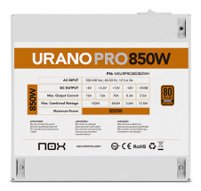 foto de FUENTE ALIMENTACION ATX NOX URANO PRO 850W BRONZE BLANCO