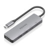 foto de USB-C DOCK AISENS 5 EN 1 HDMI 2XUSB-A USB-C USB-C PD GRIS 15CM