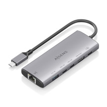foto de USB-C DOCK AISENS 6 EN 1 HDMI RJ45 USB-A 10G 2XUSB-C 10G USB-C PD 20CM