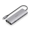 foto de USB-C DOCK AISENS 7 EN 1 HDMI RJ45 USB 10G 2XUSB-C 10G SD MICRO SD 20CM