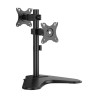 foto de SOPORTE AISENS MESA ECO INCLINABLE ROTABLE 2 MONITORES/POS 8KG 17-32 NEGRO