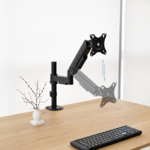 foto de SOPORTE MESA PANT. GIRA INCLI 1 BRAZO 17-32 NEGRO