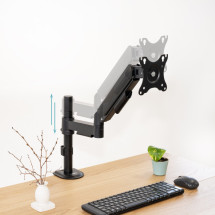 foto de SOPORTE MESA PANT. GIRA INCLI 1 BRAZO 17-32 NEGRO