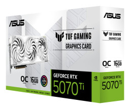 foto de TARJETA GRAFICA ASUS TUF RTX5070TI OC 16GB WHITE GAMING