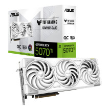 foto de TARJETA GRAFICA ASUS TUF RTX5070TI OC 16GB WHITE GAMING