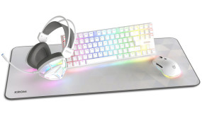foto de PACK KROM 4 EN 1 RGB KLASS GAMING COMBO BLANCO