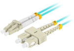 foto de CABLE DE FIBRAOPTICA LANBERG 2M MULTI LC/UPC-SC/UPC DUPLEX OM3 LSZH 3.0MM BL