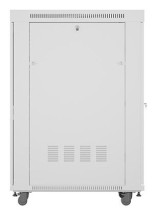 foto de ARMARIO LANBERG RACK 19 27U 800X1000 FLAT PACK GRIS PUERTA PERFORADA CON LCD