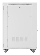 foto de ARMARIO LANBERG RACK 19 27U 800X1000 FLAT PACK GRIS PUERTA PERFORADA CON LCD