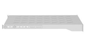 foto de BANDEJA LANBERG FIJA 1U 483X500 MM HASTA 25KG RACK 19â€? GRIS
