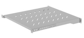 foto de BANDEJA LANBERG FIJA 1U 483X500 MM HASTA 25KG RACK 19â€? GRIS