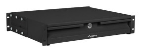 foto de CAJON PARA RACK 19 2U 483X360MM HASTA 90KG NEGRO CIERRE FRONTAL