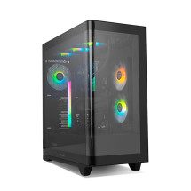 foto de CAJA NOX HUMMER ETHER ATX SEMITORRE CRISTAL CURVO NEGRO