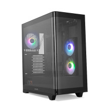 foto de CAJA NOX HUMMER ETHER ATX SEMITORRE CRISTAL CURVO NEGRO