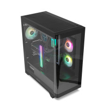 foto de CAJA NOX HUMMER ETHER ATX SEMITORRE CRISTAL CURVO NEGRO
