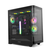 foto de CAJA NOX HUMMER ETHER ATX SEMITORRE CRISTAL CURVO NEGRO