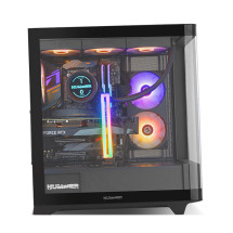 foto de CAJA NOX HUMMER ETHER ATX SEMITORRE CRISTAL CURVO NEGRO