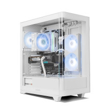 foto de CAJA NOX HUMMER ETHER ATX SEMITORRE CRISTAL CURVO BLANCO
