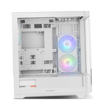 foto de CAJA NOX HUMMER ETHER ATX SEMITORRE CRISTAL CURVO BLANCO