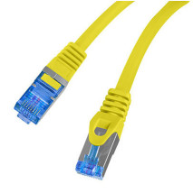 foto de CABLE RED LANBERG CAT.6A S/FTP LSZH CCA 0.5M AMARILLO FLUKE PASSED