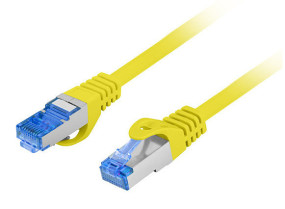 foto de CABLE RED LANBERG CAT.6A S/FTP LSZH CCA 0.5M AMARILLO FLUKE PASSED