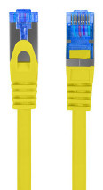 foto de CABLE RED LANBERG CAT.6A S/FTP LSZH CCA 0.25M AMARILLO FLUKE PASSED