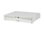 foto de CAJON LANBERG PARA RACK 19 2U 483X360MM HASTA 90KG GRIS CIERRE FRONTAL