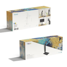 foto de SOPORTE MESA TOOQ PANTALLA 17-32 NEGRO