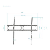 foto de SOPORTE PARED TOOQ INCLINABLE PANTALLAS 37-140 NEGRO