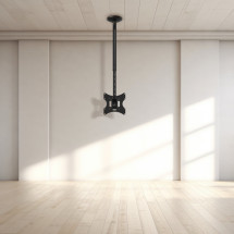 foto de SOPORTE TECHO TOOQ GIRO 180 PANTALLAS 23-42 NEGRO