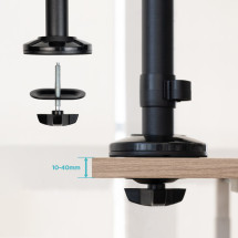 foto de SOPORTE MESA TOOQ TPV/IMPRESORA/PANTALLAS/TERMINAL/TECL