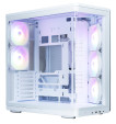 foto de CAJA ZALMAN P60 WHITE ATX 3 XVENT 120MM ARGB 2XUSB 3.0 NEGRO S/N FUENTE