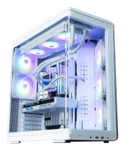 foto de CAJA ZALMAN P60 WHITE ATX 3 XVENT 120MM ARGB 2XUSB 3.0 NEGRO S/N FUENTE