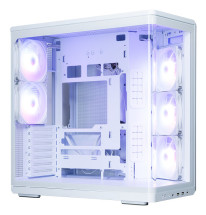 foto de CAJA ZALMAN P60 WHITE ATX 3 XVENT 120MM ARGB 2XUSB 3.0 NEGRO S/N FUENTE