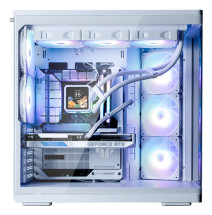 foto de CAJA ZALMAN P60 WHITE ATX 3 XVENT 120MM ARGB 2XUSB 3.0 NEGRO S/N FUENTE