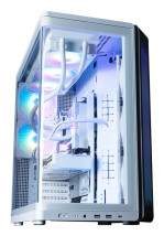 foto de CAJA ZALMAN P60 WHITE ATX 3 XVENT 120MM ARGB 2XUSB 3.0 NEGRO S/N FUENTE